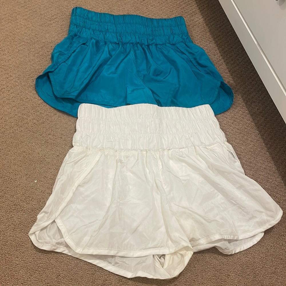 Blue and white Free people shorts size small!
